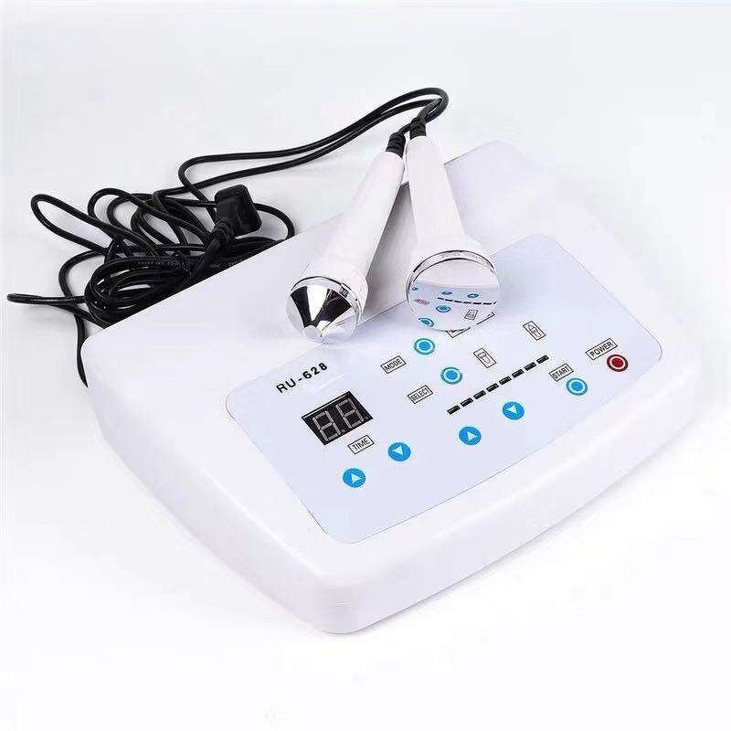Ultrasound Facial Machine - 2 in 1 Probes Body Skin Massage Pain Therapy RU 628