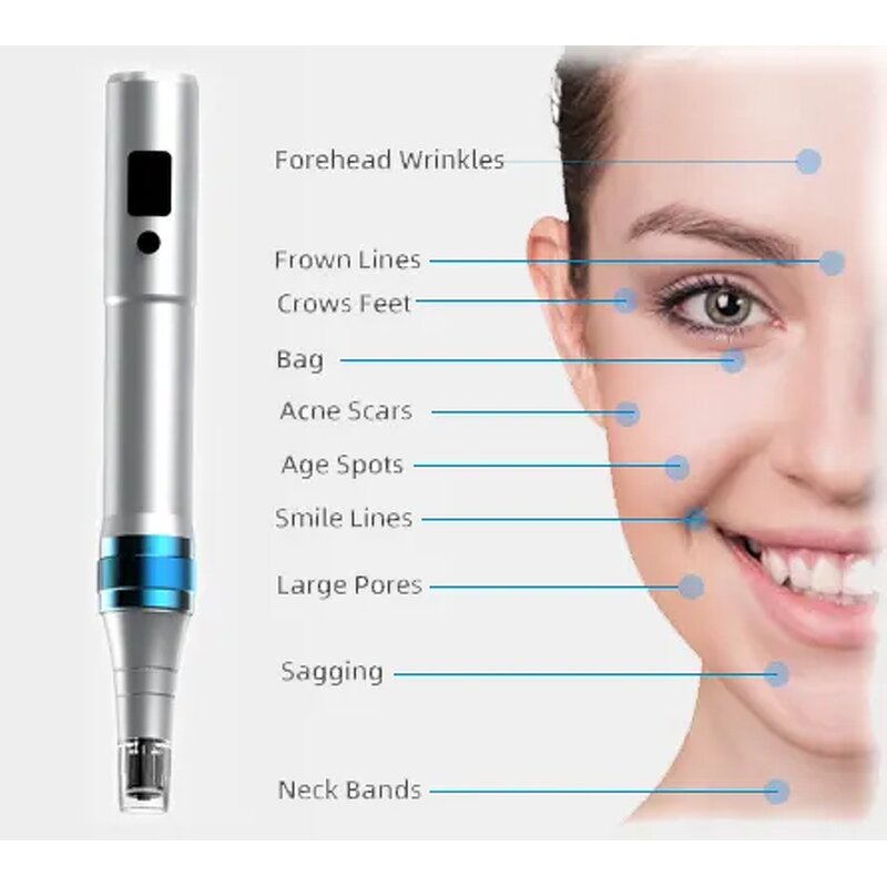 Dr Pen Ultima A1-W - 2023 Hot Sale 12 Needles Wireless Microneedling Dermapen 3mm