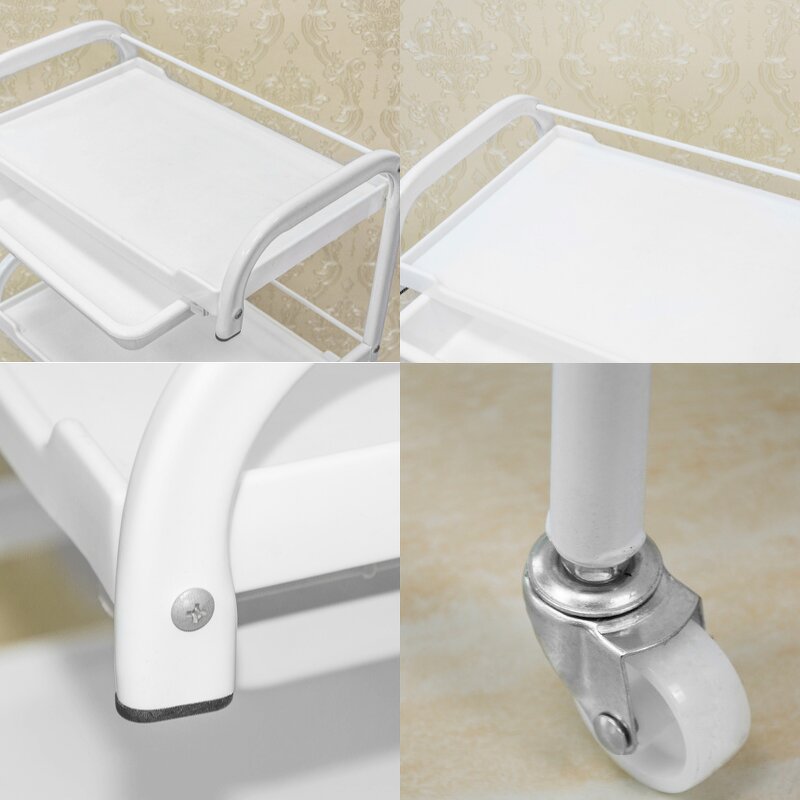 3 Layers Salon Trolley - Guangzhou Beauty Equipment 4 Wheels Rolling Cart Stand