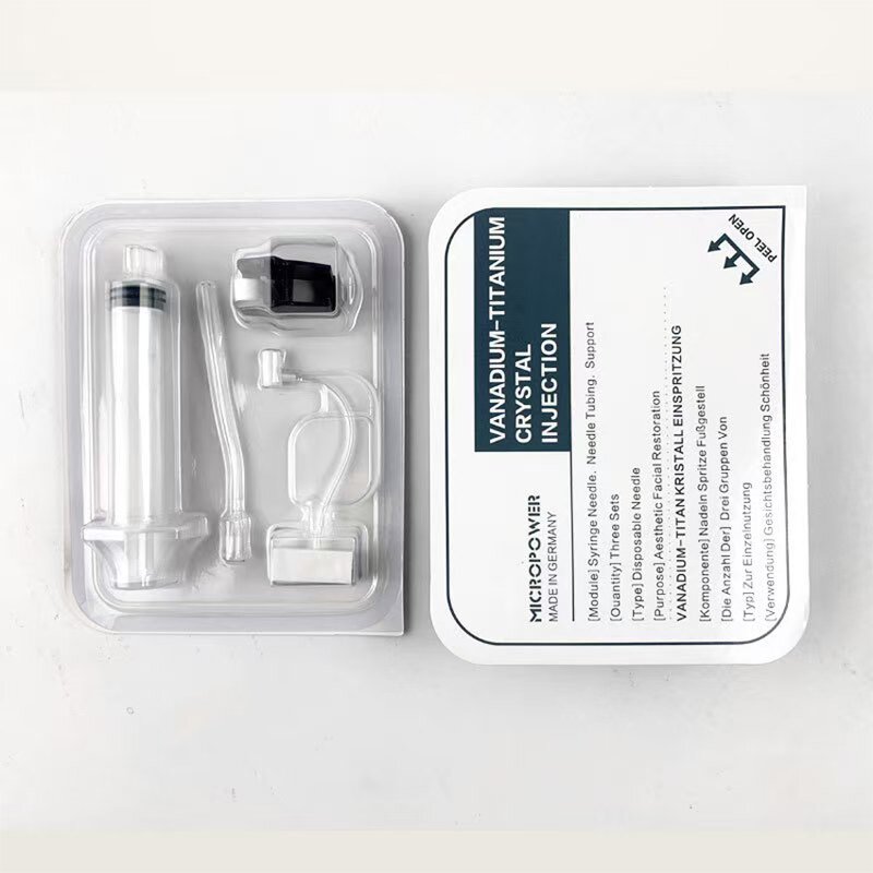 No Needle Meso Gun - 25D Vanadium Titanium Crystal Disposable Photon Skin Care Tool