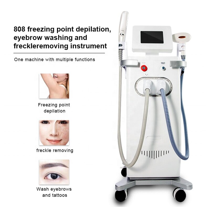 2 in 1 Laser Machine - New Diode 808 Nd Yag Laser Tattoo Hair Removal Tool