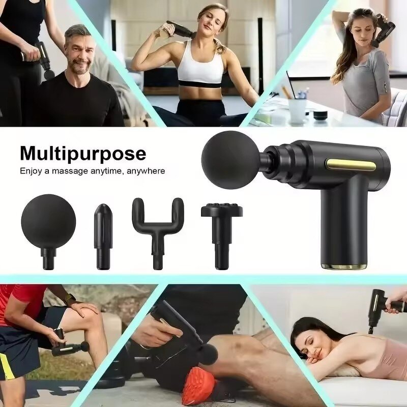 Wireless Fascia Gun - Mini Smart High Speed Deep Tissue Body Muscle Massager