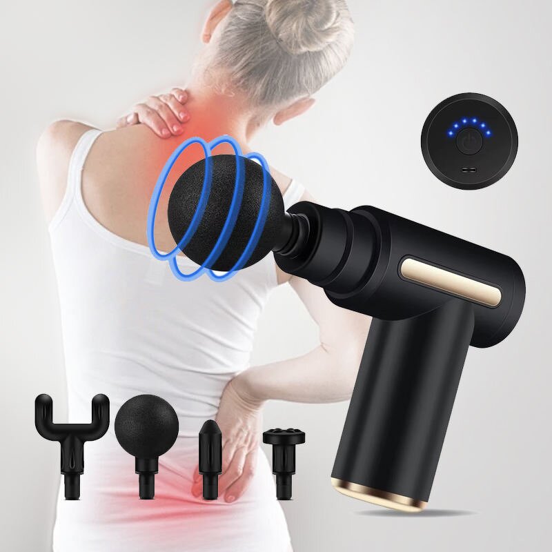 Mini 4 Head Fascia Gun - 2024 New Rechargeable Deep Tissue Muscle Massager