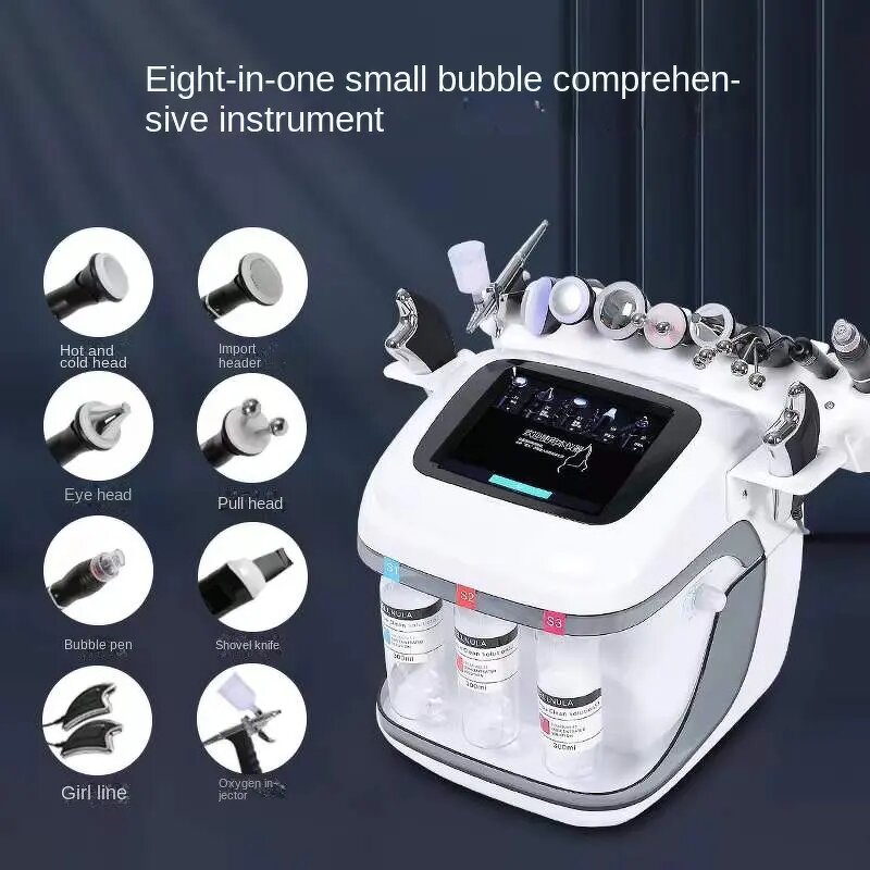 9 in 1 Small Bubble Machine - Newest Professional 2023 Crystal Diamond Dermabrasion Tool