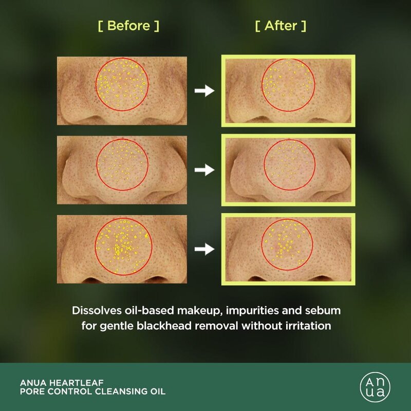 Heartleaf Cleansing Oil - 2024 Korean Facial Cleanser Makeup Blackheads Removal Tool