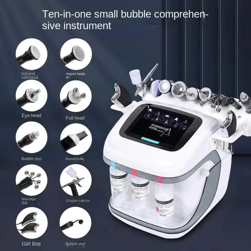 9 in 1 Small Bubble Machine - Newest Professional 2023 Crystal Diamond Dermabrasion Tool