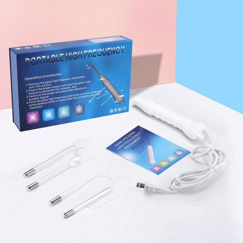 High Frequency Therapy Wand - Hot Products Portable Acne Treatment Skin Tightening Tool