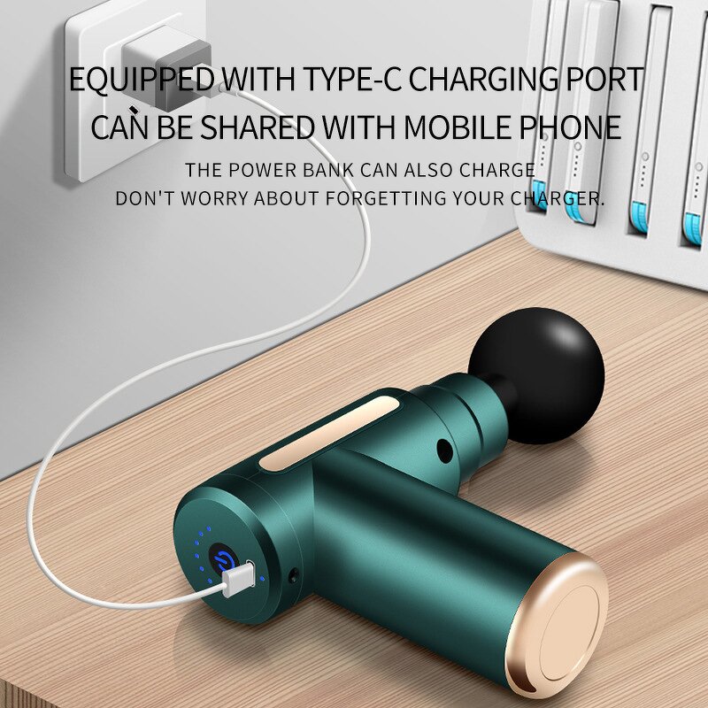 Mini 4 Head Fascia Gun - 2024 New Rechargeable Deep Tissue Muscle Massager