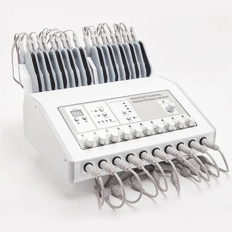 Dual Channel Tens Machine - New EMS Russian Heat Physiotherapy Muscle Stimulation Tool