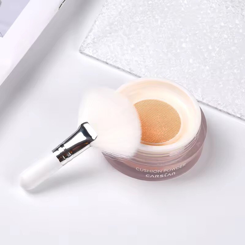 Synthetic Fiber Fan Brushes - Factory Price Mini Wooden Handle Facial Cleaning Tool