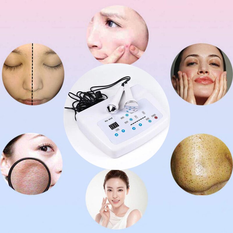 Ultrasound Facial Machine - 2 in 1 Probes Body Skin Massage Pain Therapy RU 628