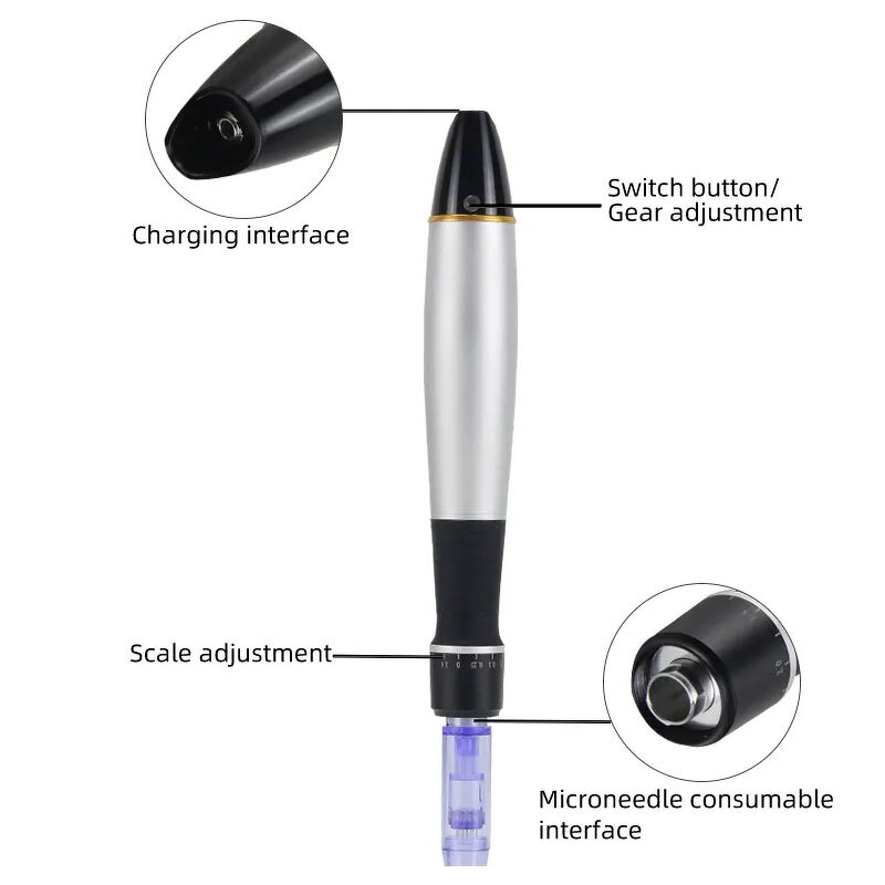 Dr Pen Ultima A1 - Newest 5-speed Wireless Microneedle Derma Pen Therapy System