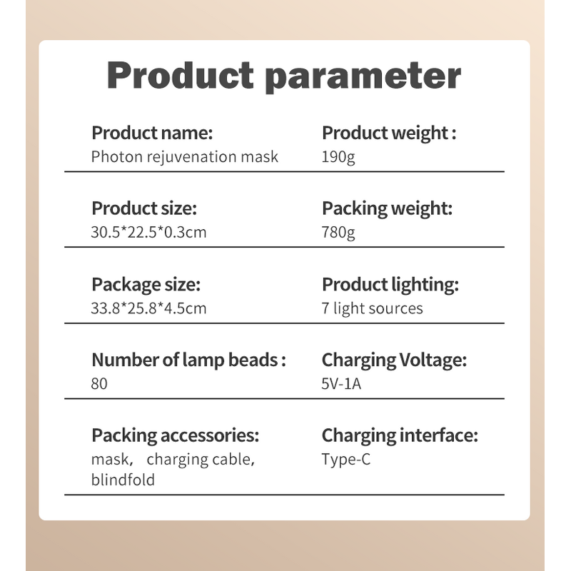 LED Mask Manufacturer - Factory Customization 660+850nm Wavelength 7 Colors Facial Care