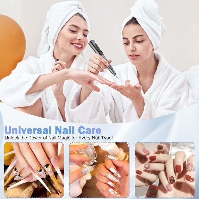 Nail Drill Machine Manufacturer - 2024 Cordless Heart Rechargeable Diamonds 35000rpm Professional Stainless Steel