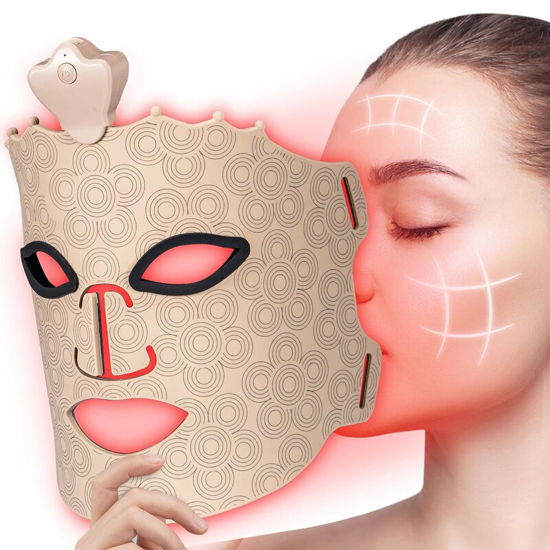 LED Facial Mask Manufacturer - 2025 Newest Flexible Silicone 7-Color Red Light for Anti-Aging