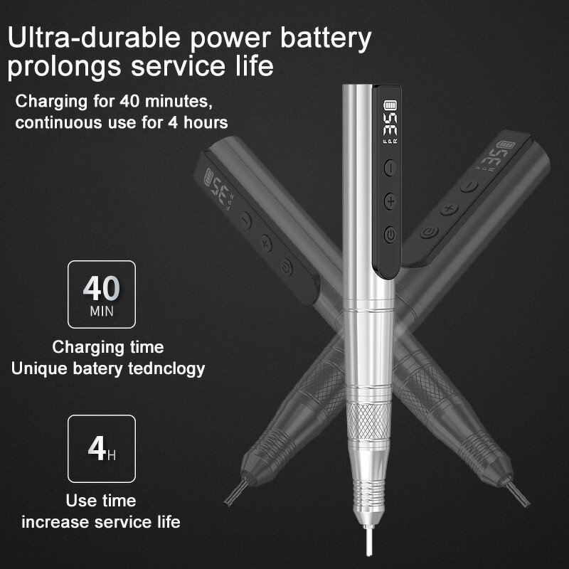 Nail Drill Machine Manufacturer - 2024 Cordless Heart Rechargeable Diamonds 35000rpm Professional Stainless Steel