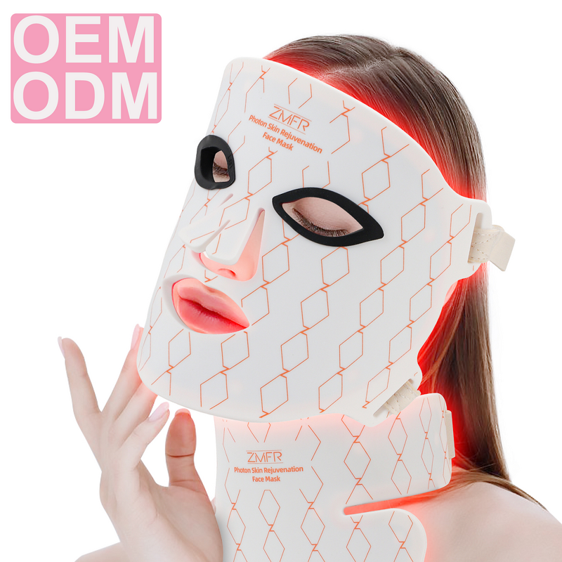 LED Light Therapy Mask Manufacturer - New Arrival 850nm Red Infrared 4 Color for Neck Rejuvenation Whitening