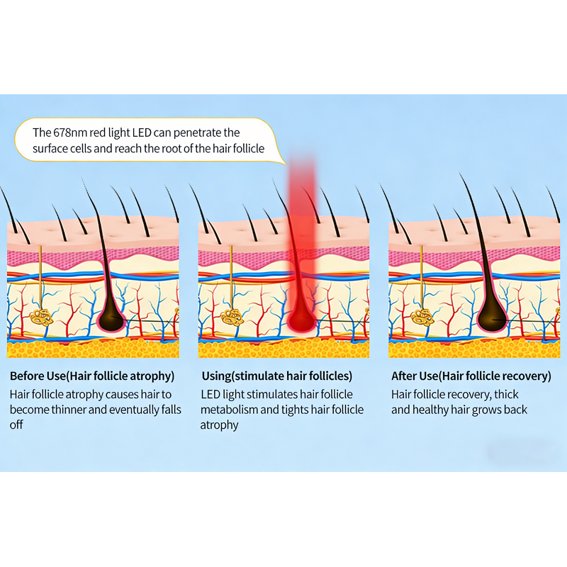 Red Light Hair Care Helmet Manufacturer - CE Approved for Home Hair Growth Treatments