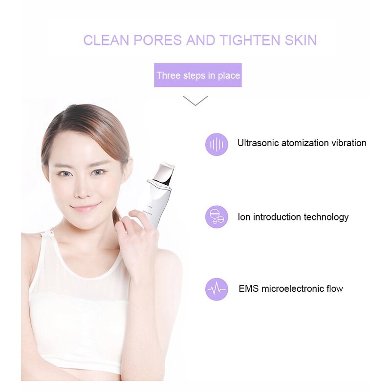 Facial Peeling Machine Manufacturer - Electric Dead Skin Scrubber Lift Sonic Ultrasonic Cleaner