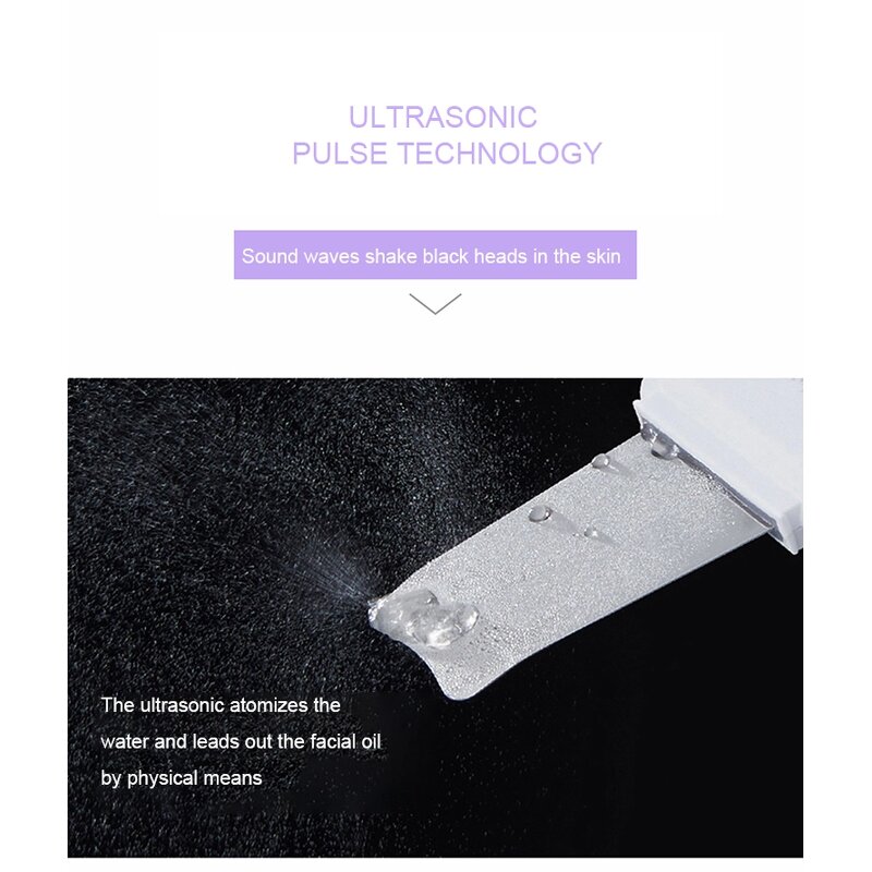 Ultrasonic Skin Scrubber Manufacturer - Professional Face Beauty Care Electric Lifting Wrinkle Remove Deep Cleaning