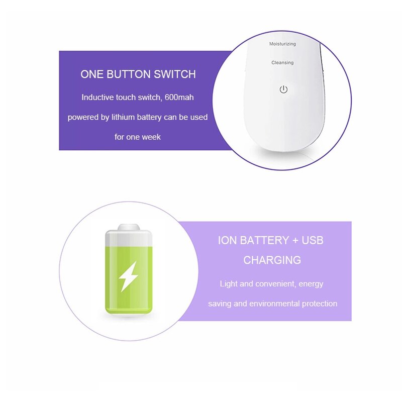 Facial Peeling Machine Manufacturer - Electric Dead Skin Scrubber Lift Sonic Ultrasonic Cleaner