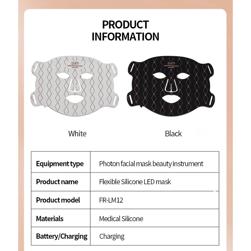PDT Device Manufacturer - Silicone Material New Beauty Colorful LED 4 Colors Photon for Face Skin Care