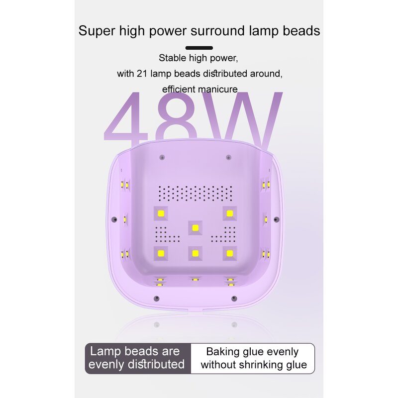 Nail Dryer Machine Manufacturer - OEM Customize Newest for Hands 48w Gel Polish Quick Dry for Salon Home
