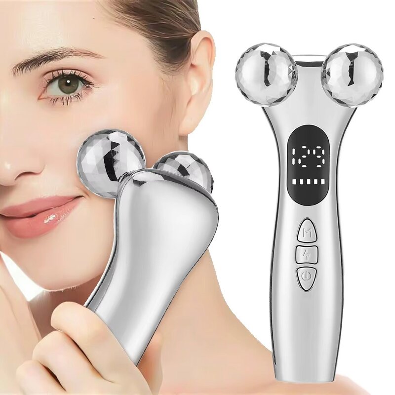 4D Roller Massager Manufacturer - Facial Slimming Low Frequency Pulse Neck Lift Skin Tightening Rechargeable
