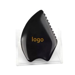 Gua Sha Massager Factory - Custom Logo Black Bian Stone Tool