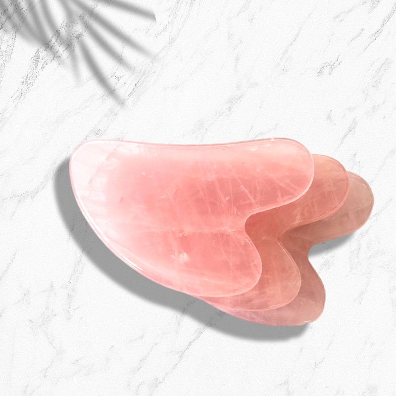 Gua Sha Stein Manufacturer - Natural Rose Quartz Facial Tool