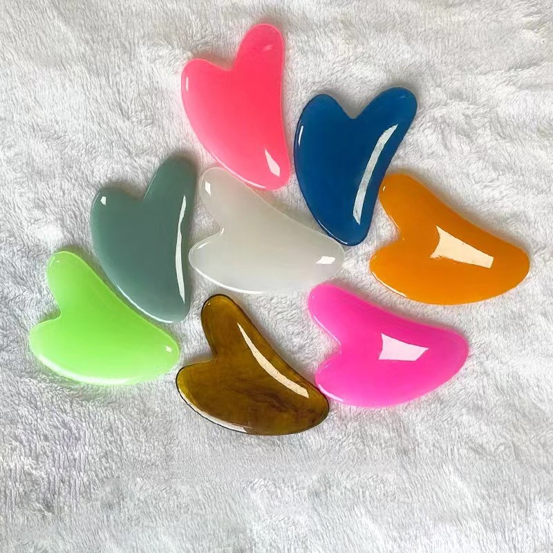 Gua Sha Tools Factory - Heart-shaped Resin Body Massager