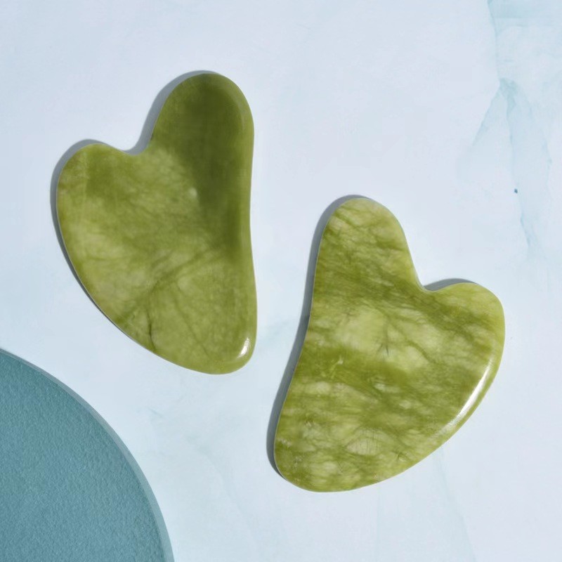 Gua Sha Tools Factory - Wholesale Green Facial Scraping Stone