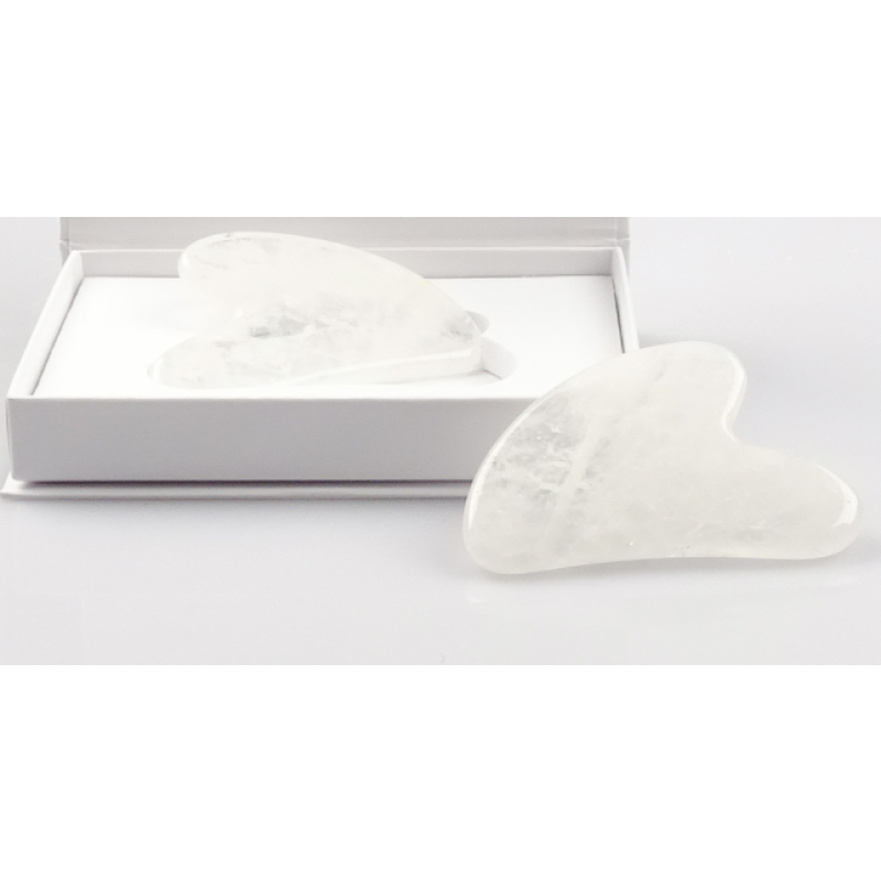 Gua Sha Tool Factory - White Crystal Quartz Face Massager