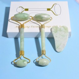 Gua Sha Set Manufacturer - Facial Natural Green Jade Roller