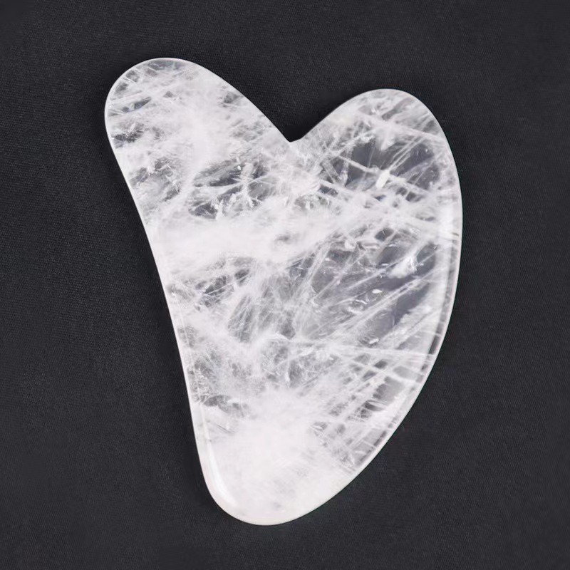 Gua Sha Tool Factory - White Crystal Quartz Face Massager
