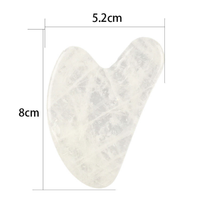 Gua Sha Tool Factory - White Crystal Quartz Face Massager