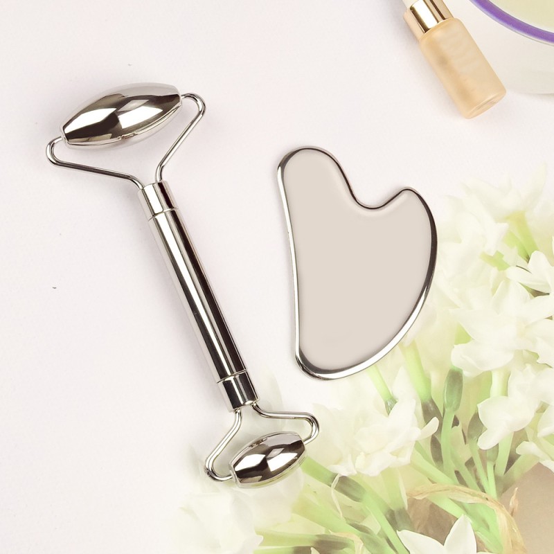 Face Roller Factory - Anti Aging Stainless Steel Double Head