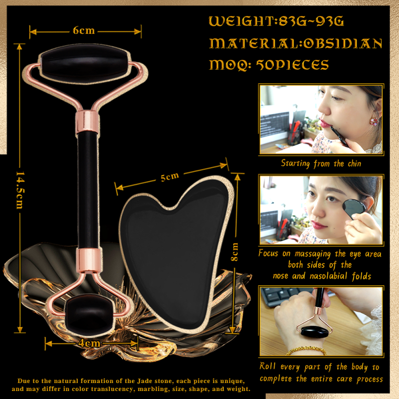 Gua Sha Board Manufacturer - Heart Shaped Natural Stone Face Lift