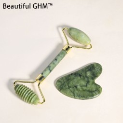 Jade Roller Factory - Custom Logo Natural Green Spiny Head