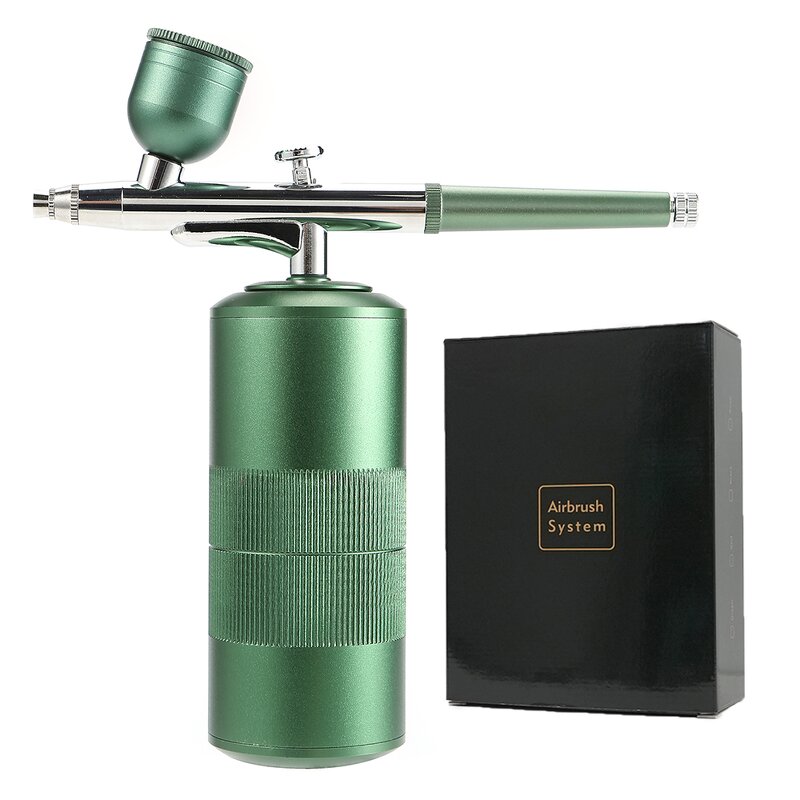 Airbrush Compressor Kit - Professional Makeup Barber Cordless Nail Paint Spray Gun