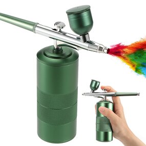 Airbrush Compressor Kit - Professional Makeup Barber Cordless Nail Paint Spray Gun