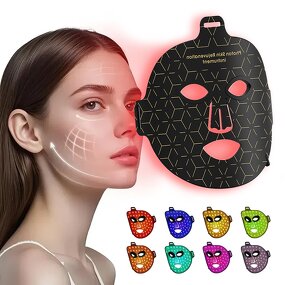 8 Color LED Face Mask - 2025 New Home Skin SPA Silicone Red Light Therapy Tool