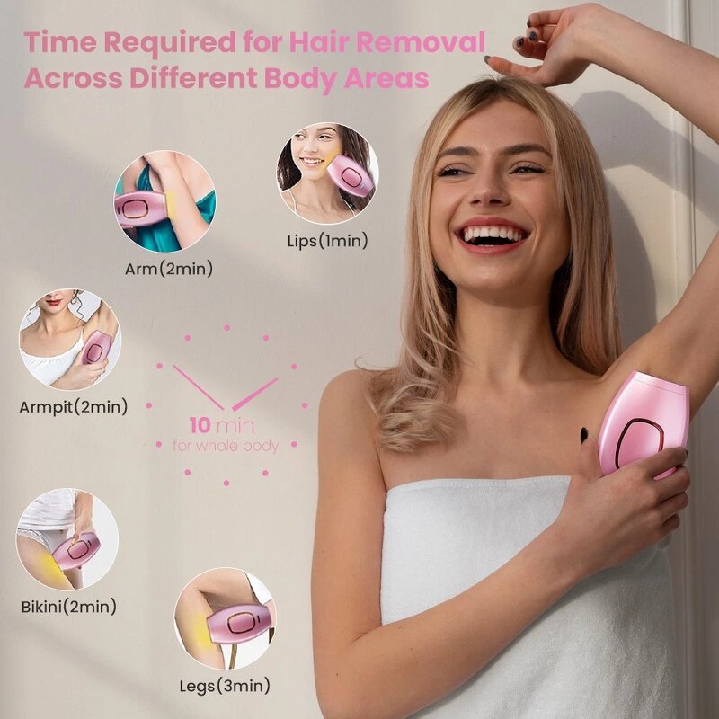IPL Laser Hair Removal - Home Facial Permanently High Power Portable Epilation Tool