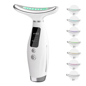 7 in 1 LED Facial Massager - 2025 Trends Neck Face Skin Tightening Lifting Tool
