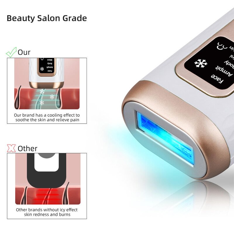 IPL Laser Hair Remover - OEM Portable Ice Cool Permanent Home Use Light Device