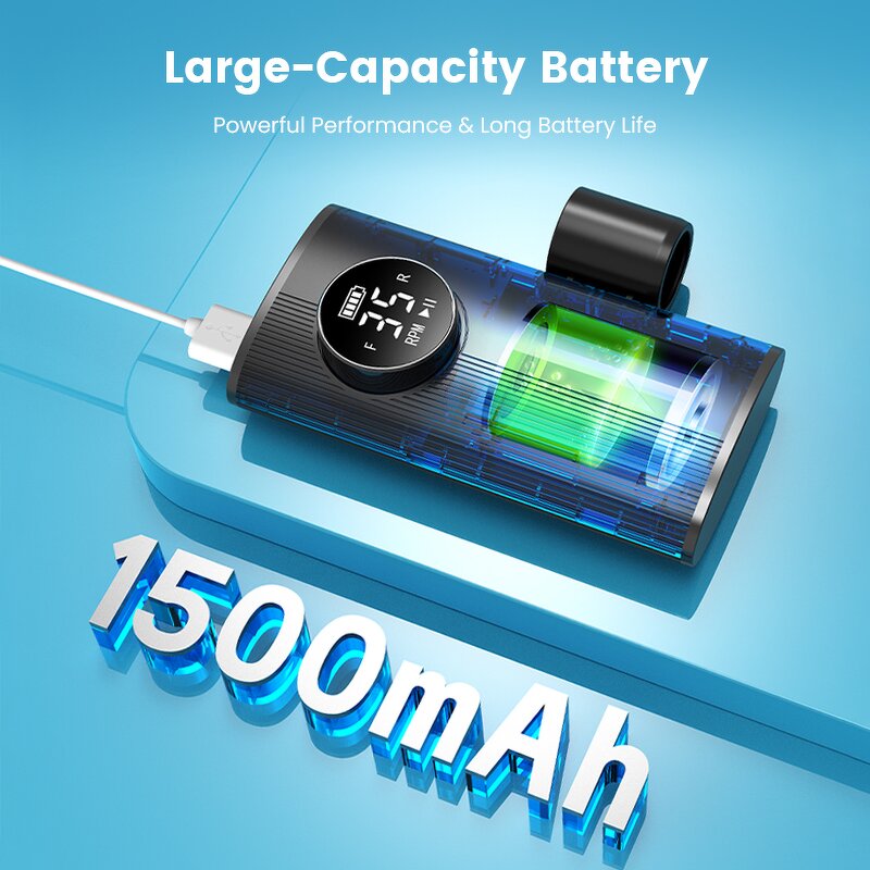 Electric Nail Drill - Wochuan Professional Rechargeable 35000Rpm Manicure Tool