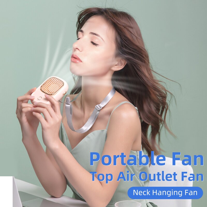 Hanging Neck Fan - 2025 Wholesale 3 Gears Handheld Electric Portable Mini Fan