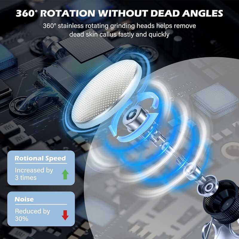 Electric Foot File - 2025 Hot Sale Callus Remover Rechargeable Foot Scrubber