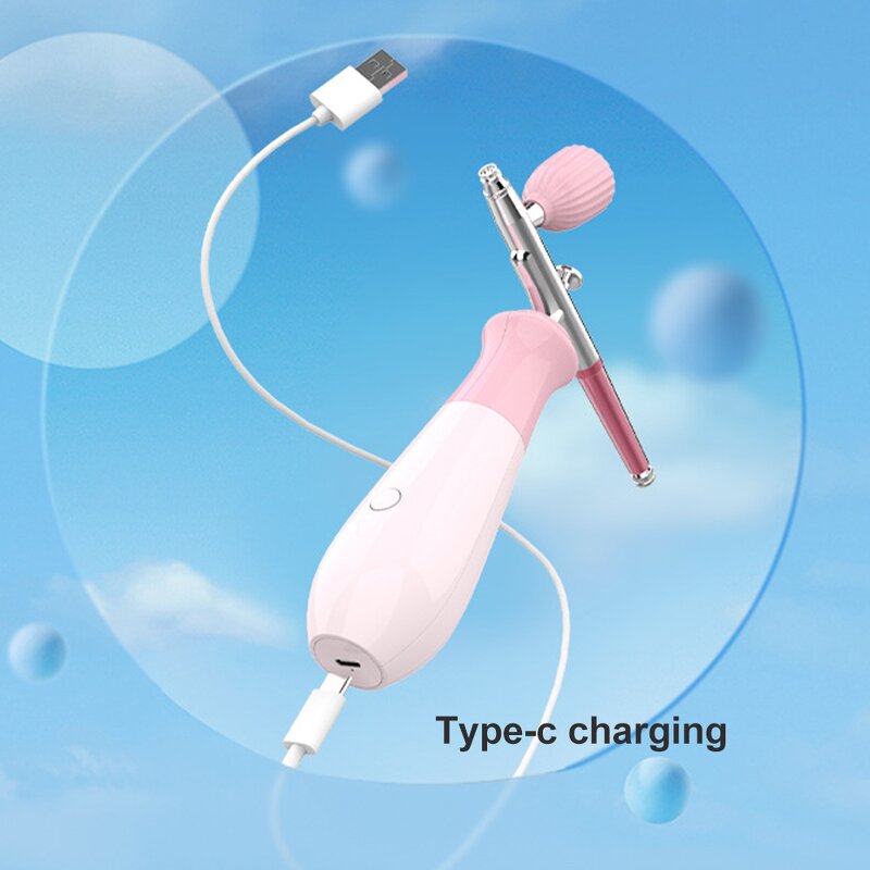 Cordless Airbrush Compressor - Wochuan Aerografo Profesional Paint Barber Spray Gun