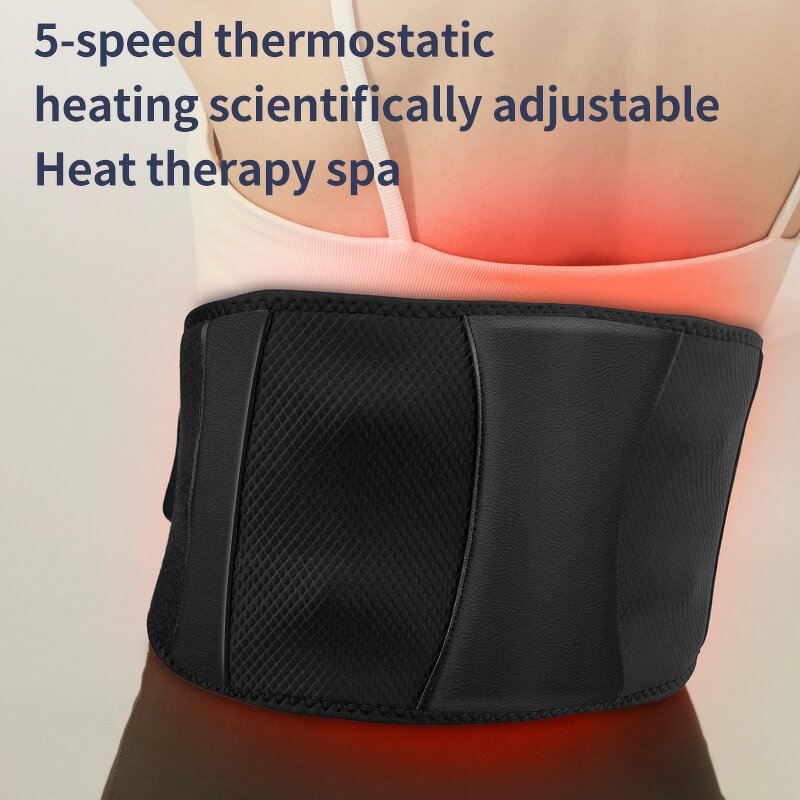 Electric Waist Massager - Cordless High Frequency Hot Compress Heating Pad Tool